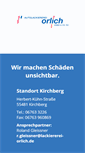Mobile Screenshot of lackiererei-orlich.de